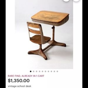 Vintage school desk